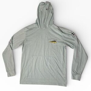 Salty Crew Hoodie Long Sleeve Fishing Graphic Mens Medium